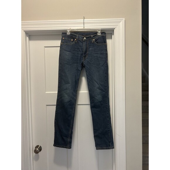 Levis 511 Jeans Mens Size 32x32 Blue Denim Slim Fit Stretch Tapered Leg Classic - Picture 1 of 6